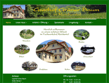 Tablet Screenshot of gruenerbaumreichental.de